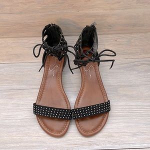 Jessica Simpson Kaduna Sandals Microsuede  NEW size 7